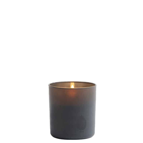 Uyuni Glass Candle Grey 9,2x10,2 cm